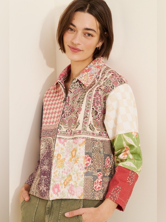Found Jackets & Blazers - Found tapestry twill jacket in a patchwork print